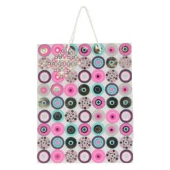 MICA Living Geschenktasche - Kreise - Ca. 26 X 12,5 X 32 Cm