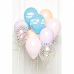 AMSCAN Ballon-Set - Happy Birthday - Pastell - 10 Stück