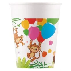 Procos 8 Becher - Dschungeltiere - Ca. 200 Ml