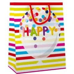 Sonstiger Hersteller Geschenktasche - Happy Konfetti Ballon - Größe M