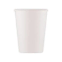 Procos 10 Becher - Weiß - Ca. 200 Ml - Kompostierbar