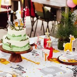 Boland 8 Partyteller - Safari - Ø Ca. 23 Cm -Procos Party Geschäft 247433 8712026502100 boland 8 papierteller safari 23cm 03